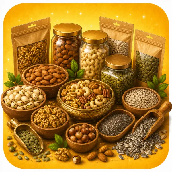 مكسرات وبذور
