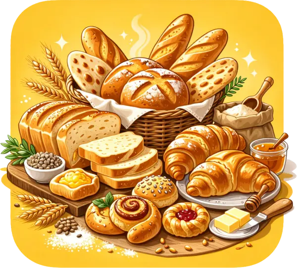 خبز طازج ومخبوزات