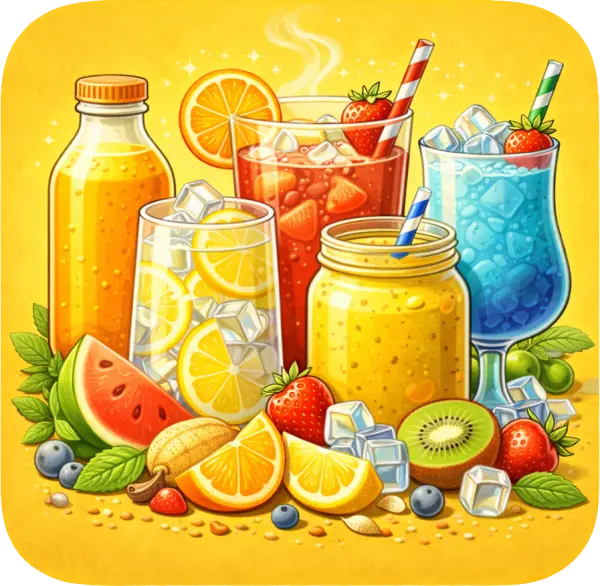 عصائر طبيعية ومشروبات باردة
