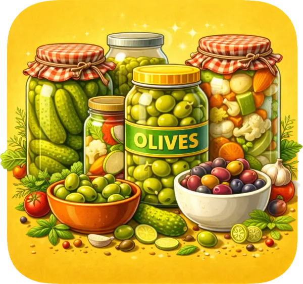 مخللات وزيتون