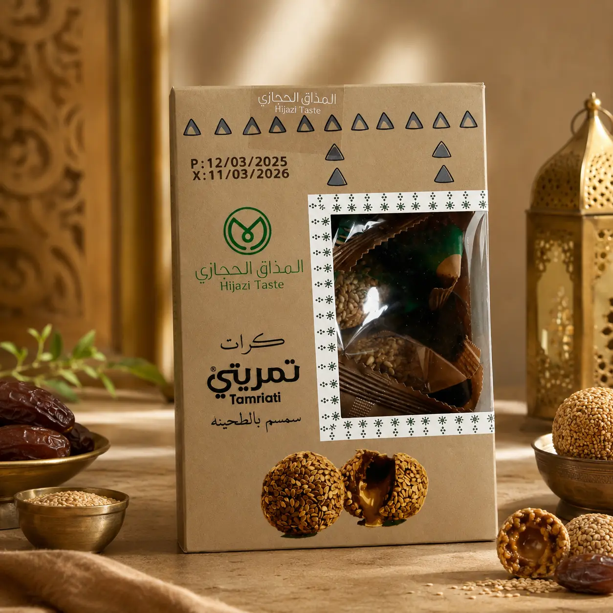 كرات السمسم بالطحينة، 200 جرام