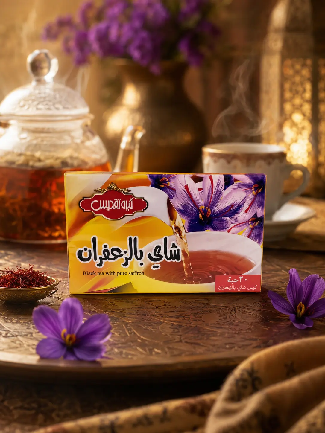 شاي بالزعفران من تقديس هيرب، 20 كيساً