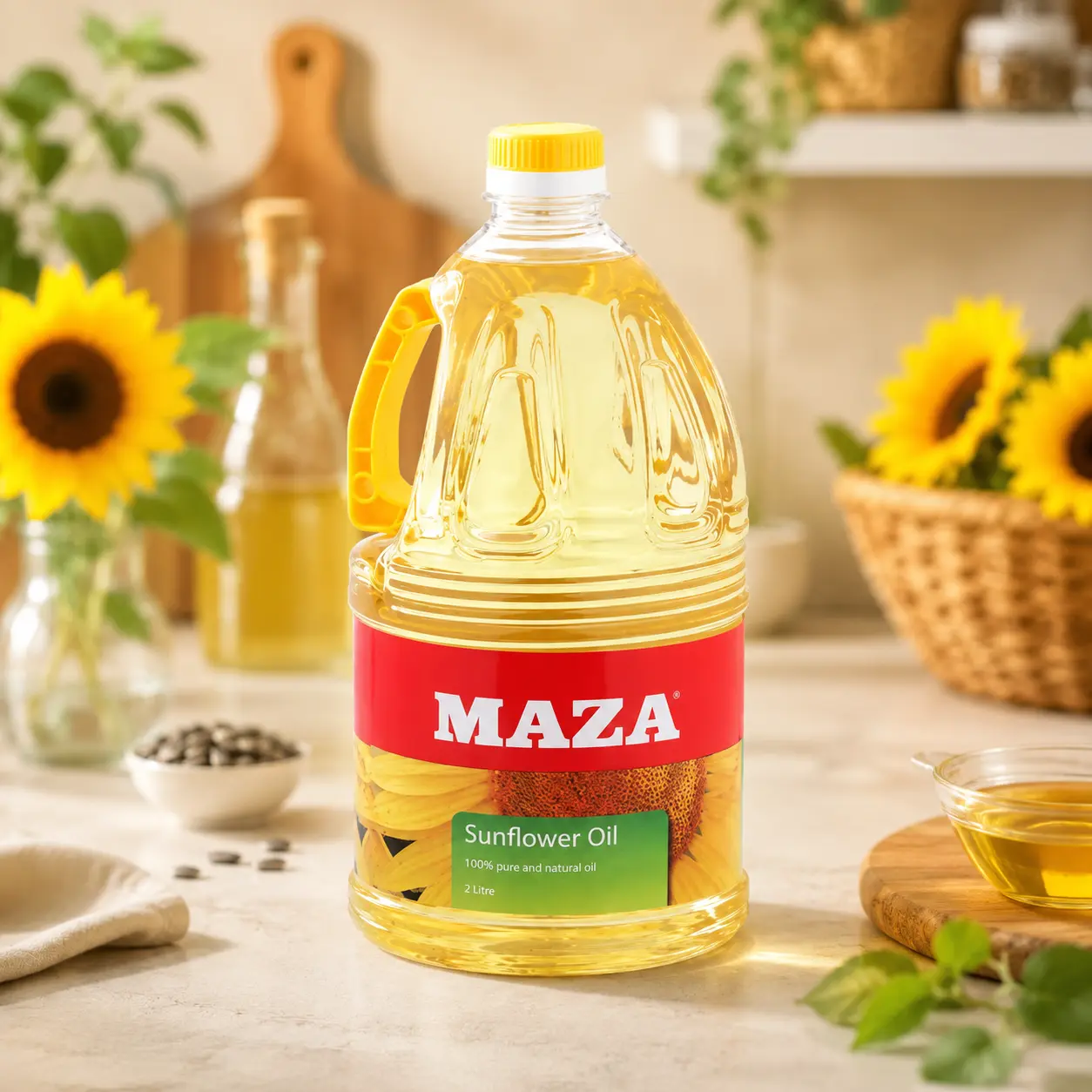 زيت دوار الشمس من مازا، 2 لتر