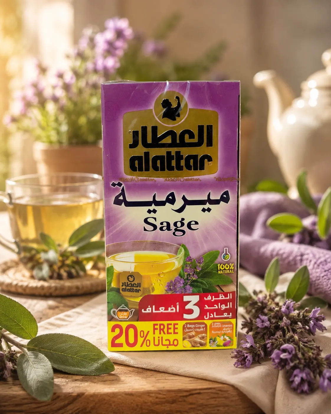 شاي أعشاب بالميرمية من العطار