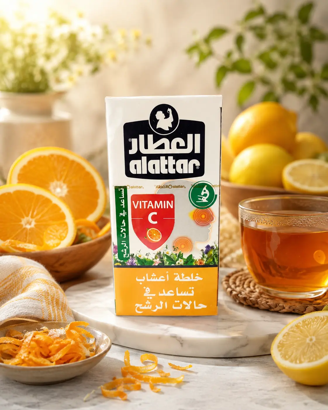 شاي أعشاب بفيتامين ج من العطار