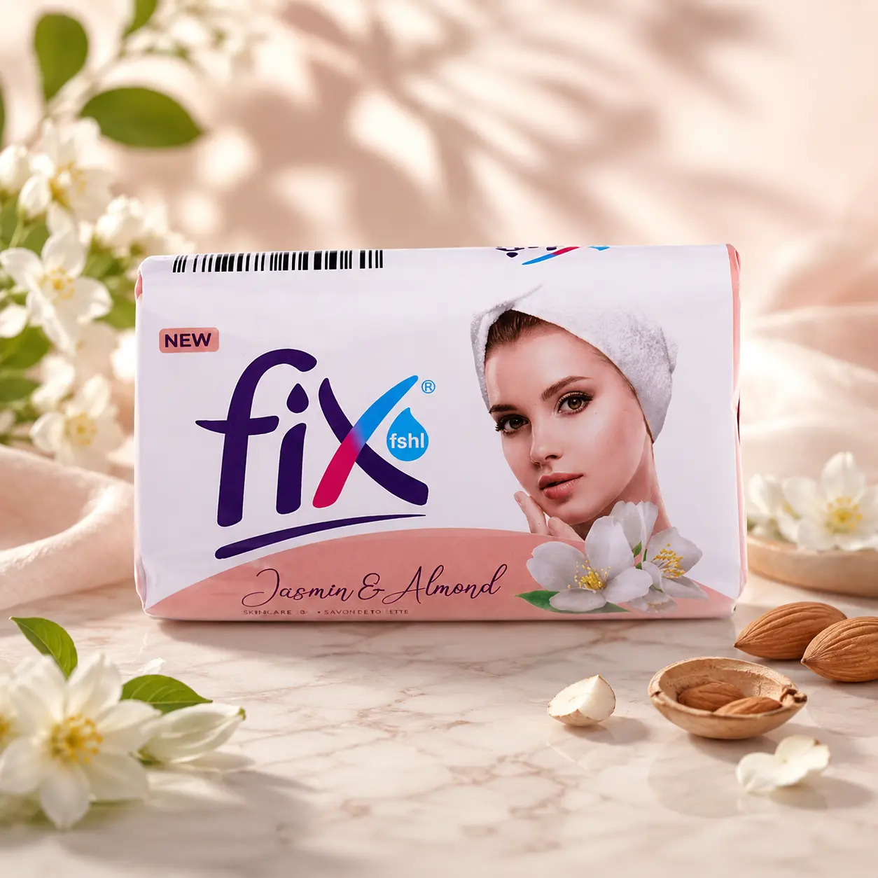 صابونة بالياسمين واللوز من فيكس